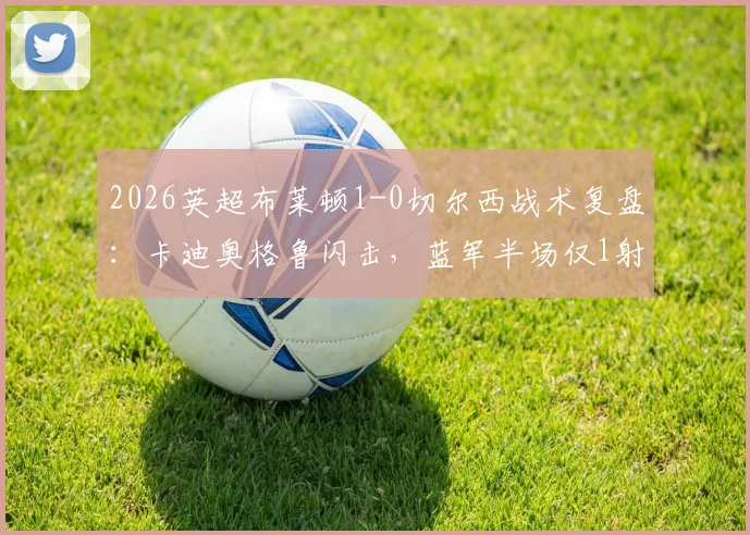 2026英超布莱顿1-0切尔西战术复盘:卡迪奥格鲁闪击,蓝军半场仅1射成因解析